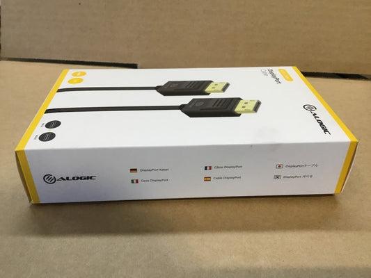 Brand New Alogic 3m 4K DisplayPort to DisplayPort 3m Cable Black Au Seller