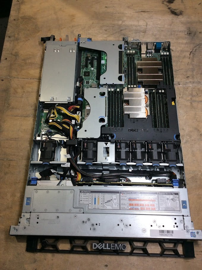 Dell PowerEdge R440 2 x Xeon Bronze 3104+2*PSU +8GB PC4+4 Ports Network Card A-