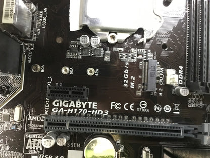GIGABYTE GA-H170-HD3 Motherboard ATX LGA 1151 DVI VGA HDMI Intel H170 Au Seller
