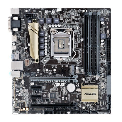 ASUS Z170M-PLUS Motherboard DDR4 microATX LGA 1151 HDMI DVI VGA USB-C Intel Z170