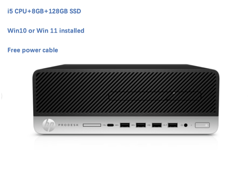 HP ProDesk 600 G3 office PC i5-7500@3.4Ghz 8GB 128Gb m2 SSD M2 DVD WIn10 Win11