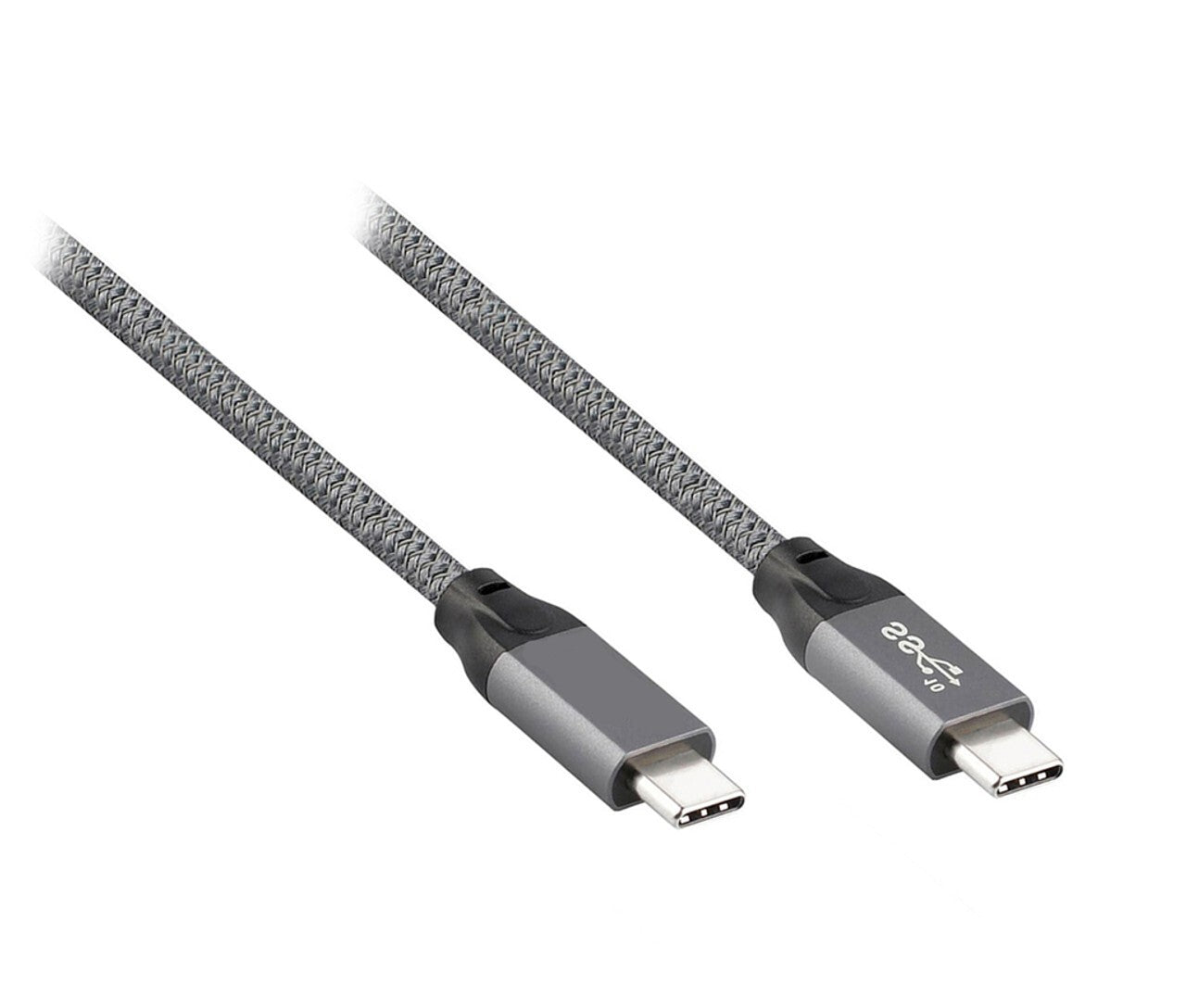 Konix 0.5M USB 3.2 ( 3.1 Gen 2 ) TypeC M/M Cable Supports Gray/Black Au Seller