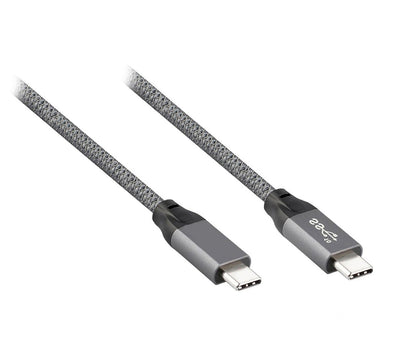 Konix 0.5M USB 3.2 ( 3.1 Gen 2 ) TypeC M/M Cable Supports Gray/Black Au Seller