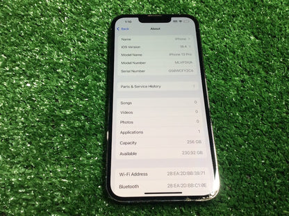 [AU] Apple iPhone 13 Pro A2638 Smartphones 6.1" 256GB Wi-Fi Graphite Touch A+