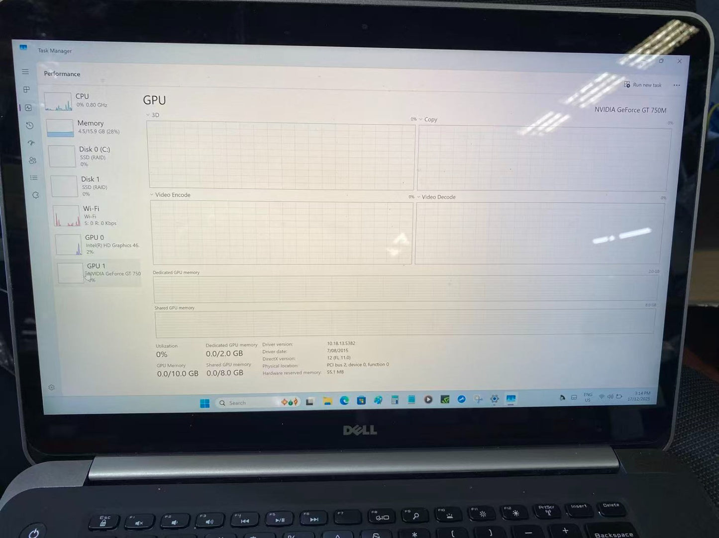 【AU】DELL XPS 15 9530 Laptop  i7-4712HQ 16G 120GSSD GPU 4600+GT750M Touch Screen