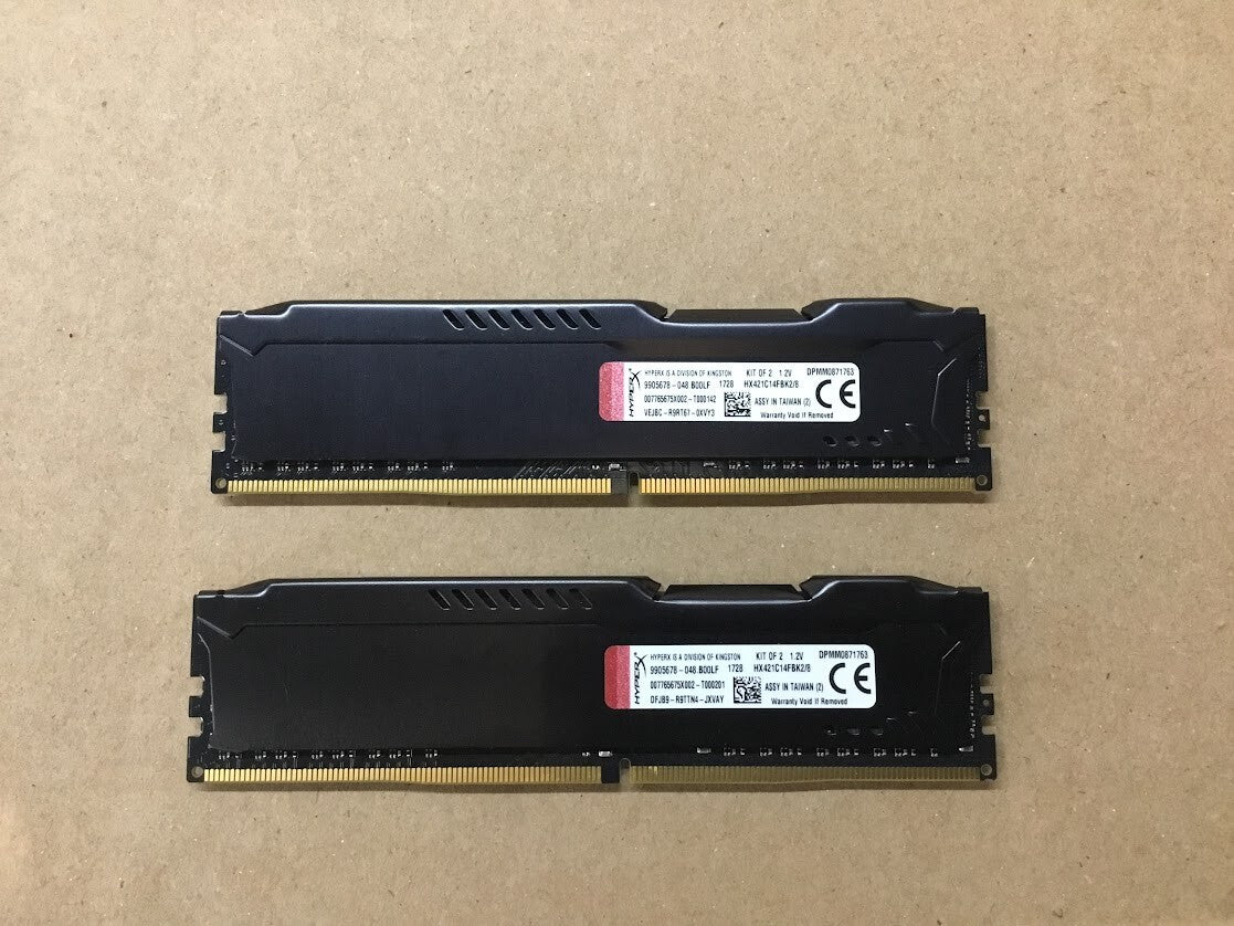 Kingston HyperX Fury Kit (2x8GB) DDR4 HX421C14FBK2/8 Desktop Memory Au Seller