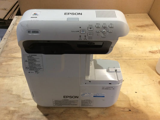 Epson EB-695Wi Ultra Short Throw Projector - Lamp Hours 4924h+Port Caver Missing