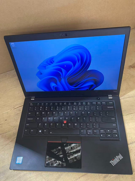 Lenovo ThinkPad T480s Laptop 14'' i7-8650U 8GBRAM 256GBSSD HDMI USB-C Win11 A-