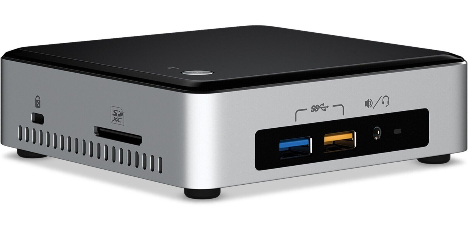 Intel NUC NUC6I3SYK Mini-PC i3-6100U@2.30GHz 8GBRAM 128GBSSD HDMI USB3.0 Black