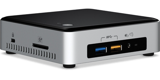 Intel NUC NUC6I3SYK Mini-PC i3-6100U@2.30GHz 8GBRAM 128GBSSD HDMI USB3.0 Black