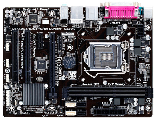 GIGABYTE GA-H81M-S2PH Motherboard micro ATX DDR3 LGA 1150 HDMI VGA Intel H81