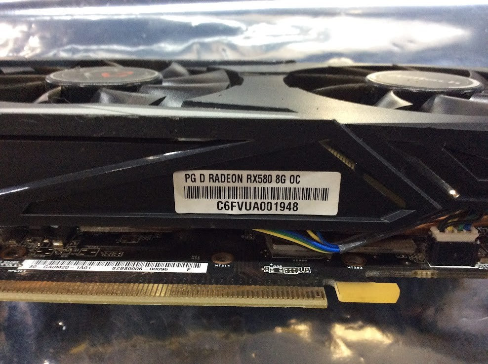 AsRock PG D RADEON RX 580 8G OC Graphics Card DVI-D HDMI DPx3 [AU Seller]