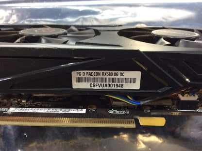 AsRock PG D RADEON RX 580 8G OC Graphics Card DVI-D HDMI DPx3 [AU Seller]