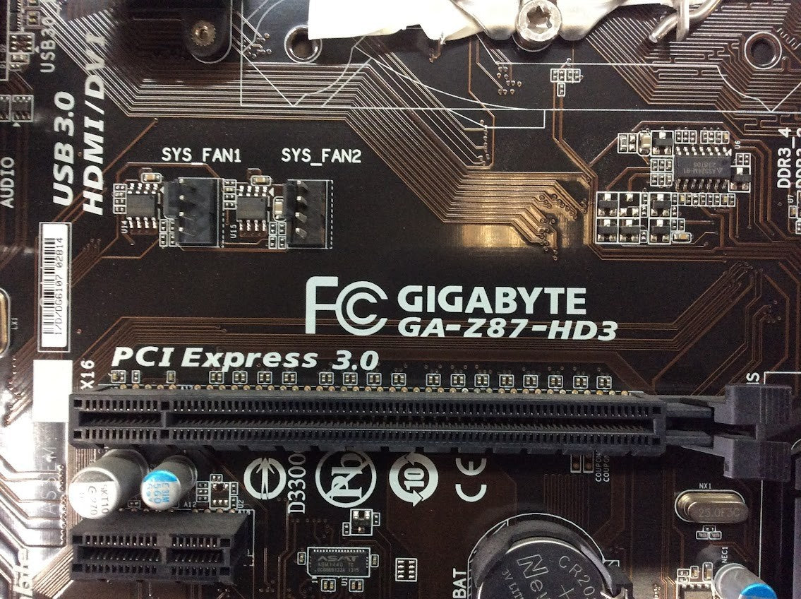 GIGABYTE GA-Z87-HD3 Motherboard ATX DDR3 LGA 1150 VGA HDMI DVI Intel Z87 [AU]