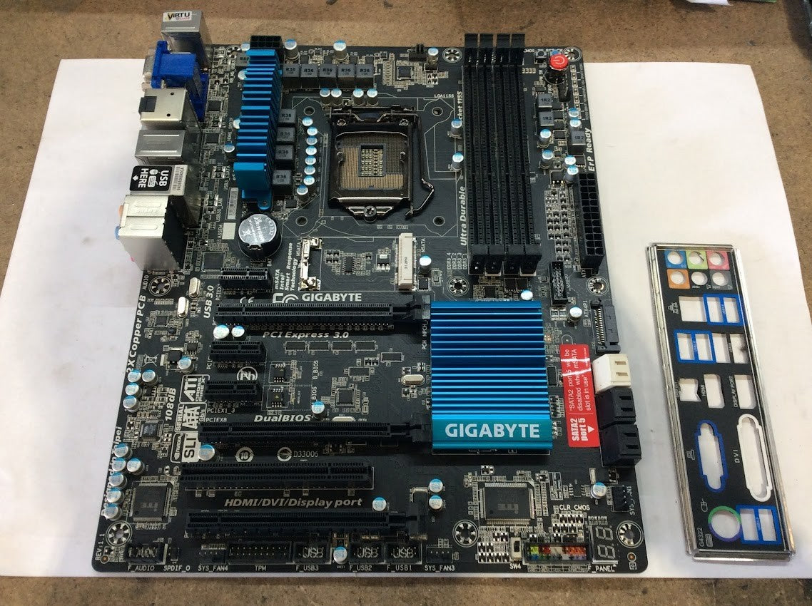 GIGABYTE GA-Z77X-UD3H Motherboard ATX DDR3 LGA 1155 VGA DP HDMI DVI Intel Z77