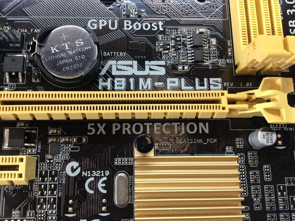 ASUS H81M-PLUS Motherboard DDR3 micro ATX LGA 1150 DVI VGA HDMI Intel H81 [AU]
