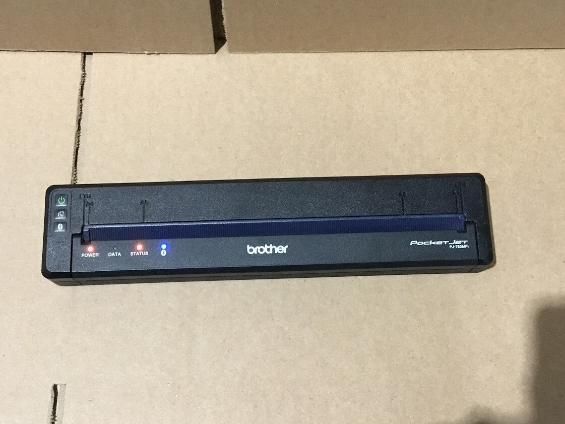 Brother PocketJet PJ-763MFi Direct Thermal Printer Black Bluetooth Au Seller A+