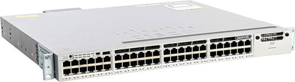 Cisco WS-C3850-48T-E 48-Port GbE Managed Switch w/C3850-NM-4-1G and Dual PSU A-