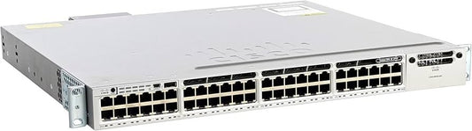 Cisco WS-C3850-48T-E 48-Port GbE Managed Switch w/C3850-NM-4-1G and Dual PSU A-