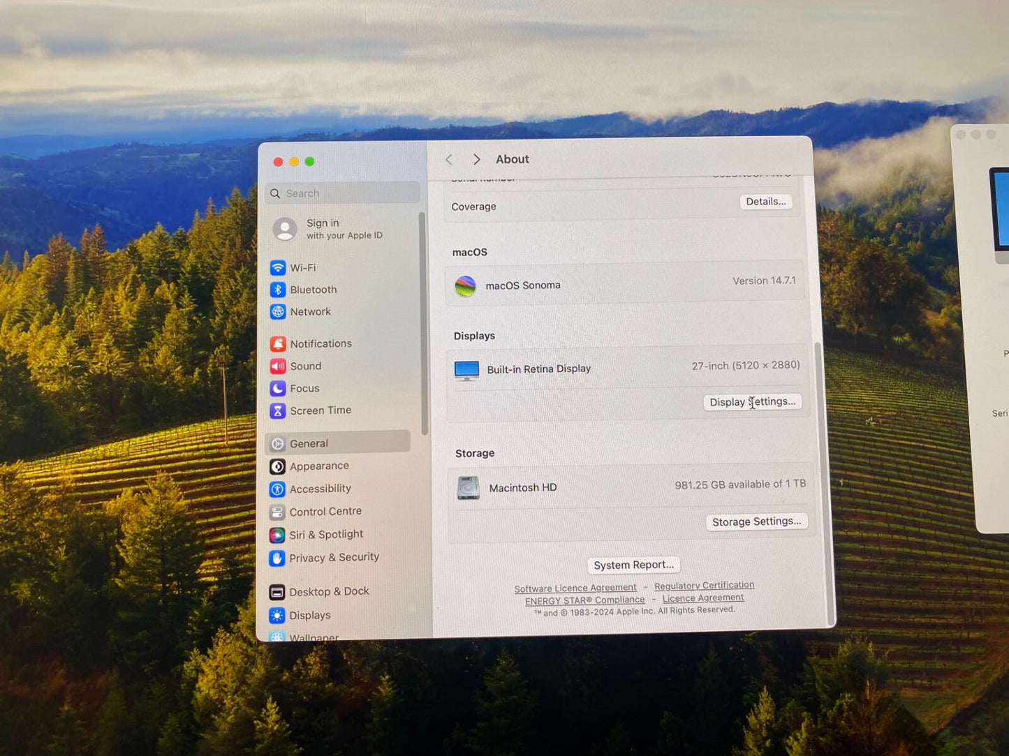 Apple 27'' iMac A2115 AIO i5-10600 32GB+1TBSSD Silver EMC3442 5K