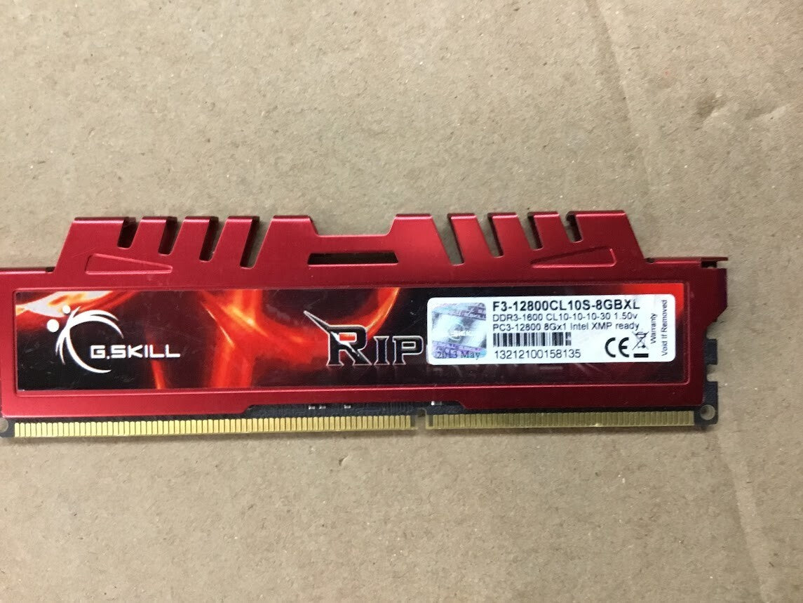 G.Skill RipjawsX F3-12800CL10S-8GBXL (1 x 8GB) DDR3 Desktop Memory Au Seller