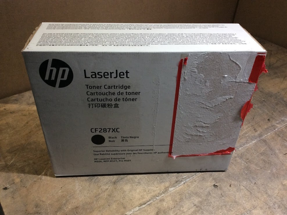New HP LaserJet CF287XC Black Toner Cartridge for HP M506/MFP M527/Pro M501