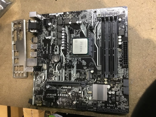 ASUS PRIME A320M-A Motherboard microATX AMD A320 DVI VGA HDMI With AMD R3 3200G