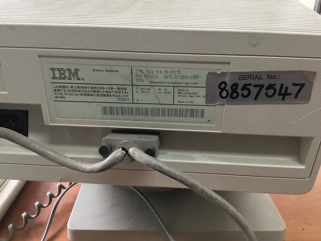 [AU Seller] IBM 3476 InfoWindow Twinax Vintage Computer With Keyboard- Untest A-