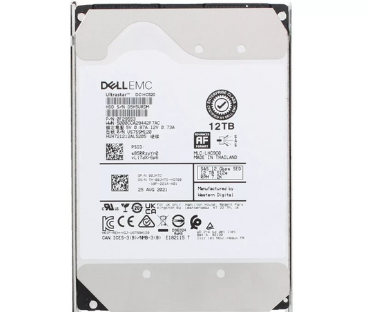 [AU] Dell EMC HGST US7SSM120 3.5" 12TB 521e 7200RPM SAS 12/Gbs Hard Disk Drive