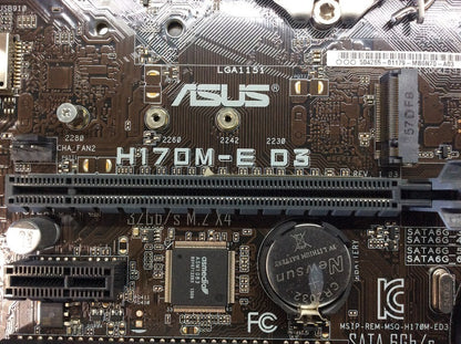 ASUS H170M-E D3 Motherboard microATX DDR3 LGA 1151 HDMI VGA DVI Intel H170 [AU]