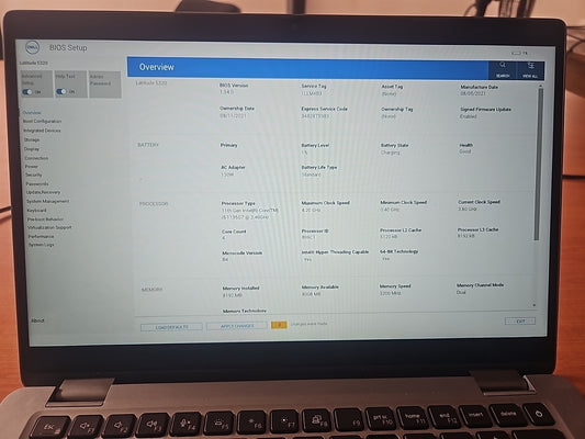 DELL Latitude 5320 Laptop 13.3" i5-1135G7 8GBRAM 128GBSSD HDMI USB-C Silver A-