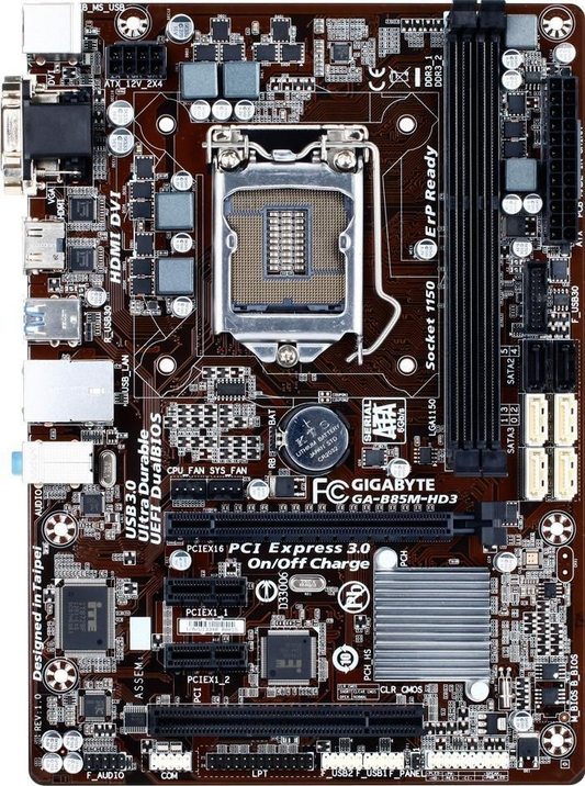 GIGABYTE GA-B85M-HD3 Motherboard mini ATX DDR3 LGA 1150 HDMI DVI VGA Intel H85