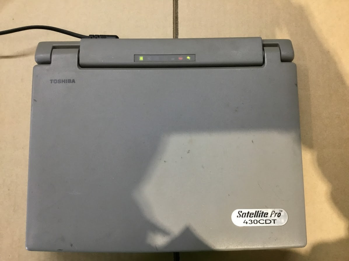 Toshiba Satellite Pro 430CDT Laptop 12.1" Unknown CPU NO HDD VGA Au Seller A-