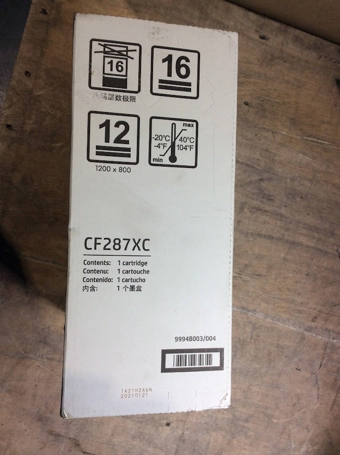 New HP LaserJet CF287XC Black Toner Cartridge for HP M506/MFP M527/Pro M501