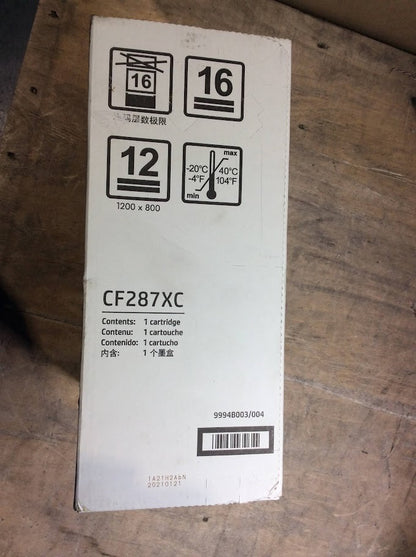 New HP LaserJet CF287XC Black Toner Cartridge for HP M506/MFP M527/Pro M501