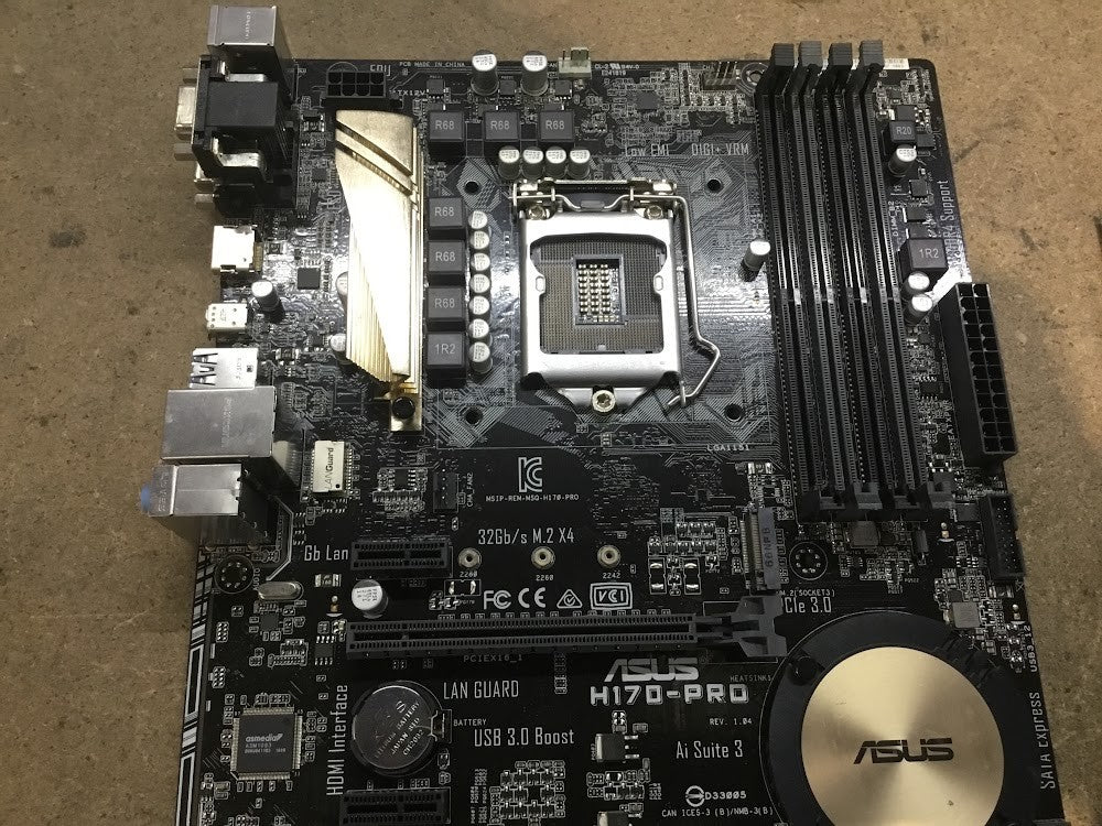 [AU] ASUS H170-PRO Motherboard DDR4 ATX LGA 1151 VGA DVI HDMI USB-C Intel H170