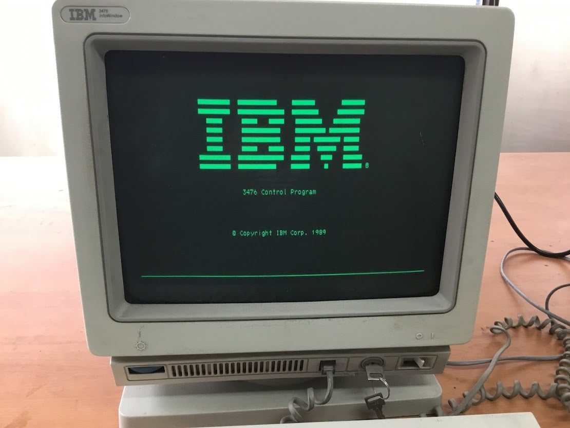 [AU Seller] IBM 3476 InfoWindow Twinax Vintage Computer With Keyboard- Untest A-