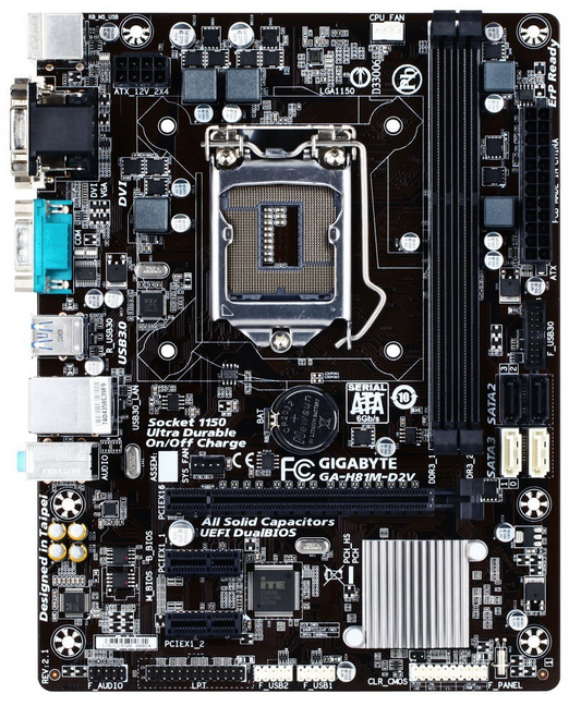 [AU] GIGABYTE GA-H81M-D2V Motherboard DDR3 microATX LGA 1150 DVI VGA Intel H81
