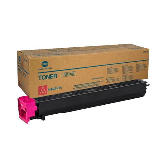 New Konica Minolta A3VU350 TN711M Magenta Toner Cartridge For Bizhub C654 C754