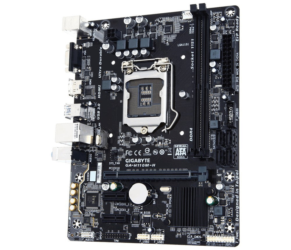 GIGABYTE GA-H110M-H Motherboard micro ATX DDR4 LGA 1151 HDMI VGA Intel H110 [AU]