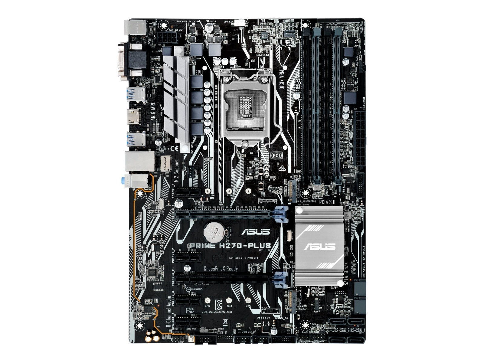 ASUS PRIME H270-PLUS Motherboard ATX LGA 1151 DDR4 VGA DVI HDMI Intel H270