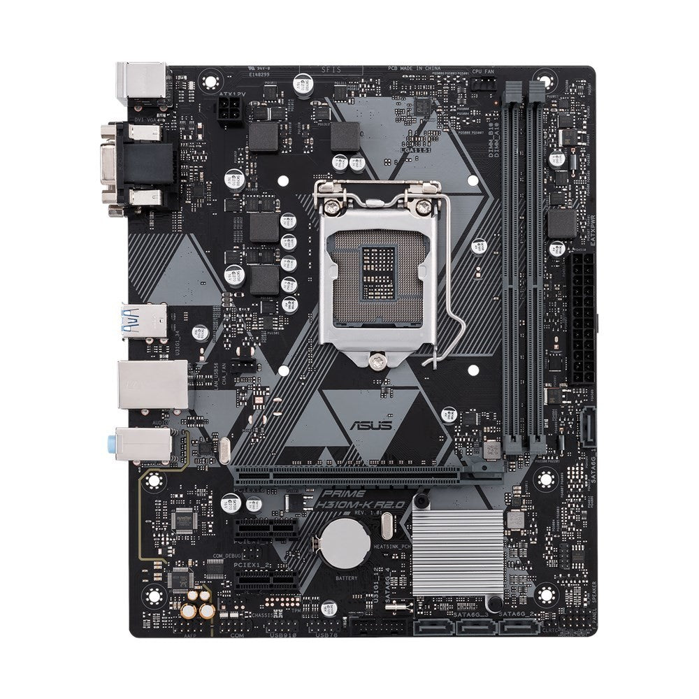 ASUS PRIME H310M-K R2.0 Motherboard MicroATX DDR4 LGA 1151 DVI VGA Intel H310