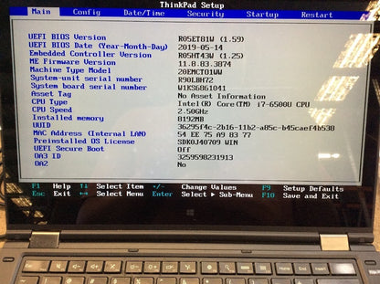 Lenovo ThinkPad Yoga 460 Laptop 14" i7-6500U 8GBRAM 512GBSSD Mini-DP HDMI W11 B