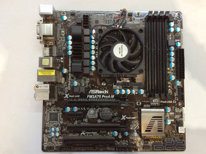 Asrock FM2A75 PRO4-M Motherboard mATX AMD Hudson D3 Socket FM2 + CPU AMD A4 5300