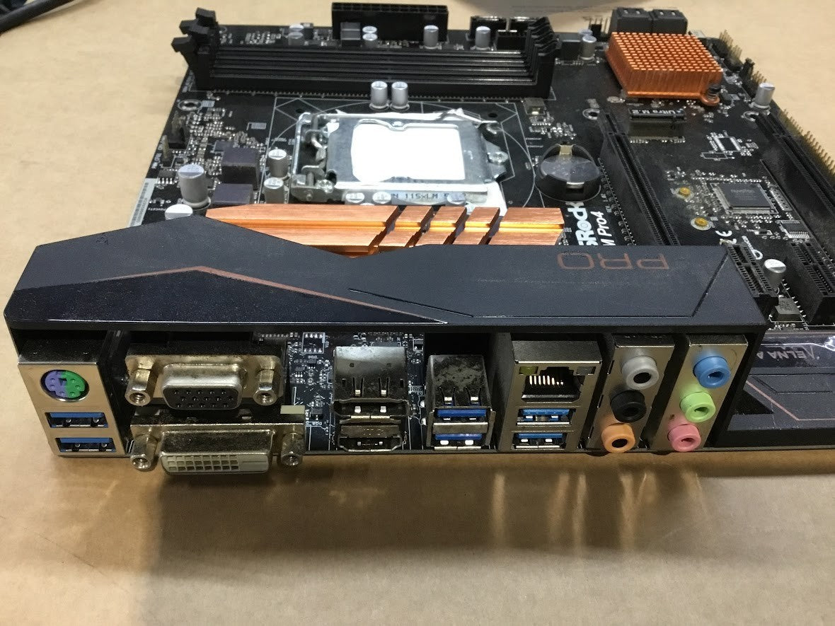 Asrock H170M Pro4 Motherboard mATX LGA 1151 VGA DVI HDMI Intel H170 Au Seller