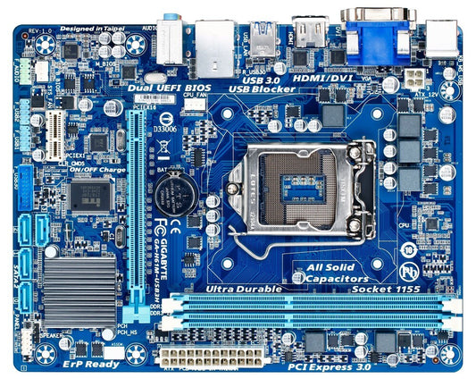 GIGABYTE GA-H61M-USB3H Motherboard mATX DDR3 LGA 1155 HDMI VGA DVI Intel H61