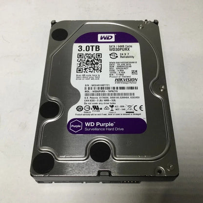 [AU]Western Digital 3TB 3.5" Hard Disk Drive 5400 RPM SATA 64MB WD30PURX-78P6ZY0