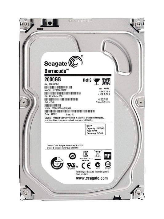 Seagate 2TB 3.5" HDD 7200RPM SATA 64MBCache Hard Drive Disk ST2000DM001 [AU]