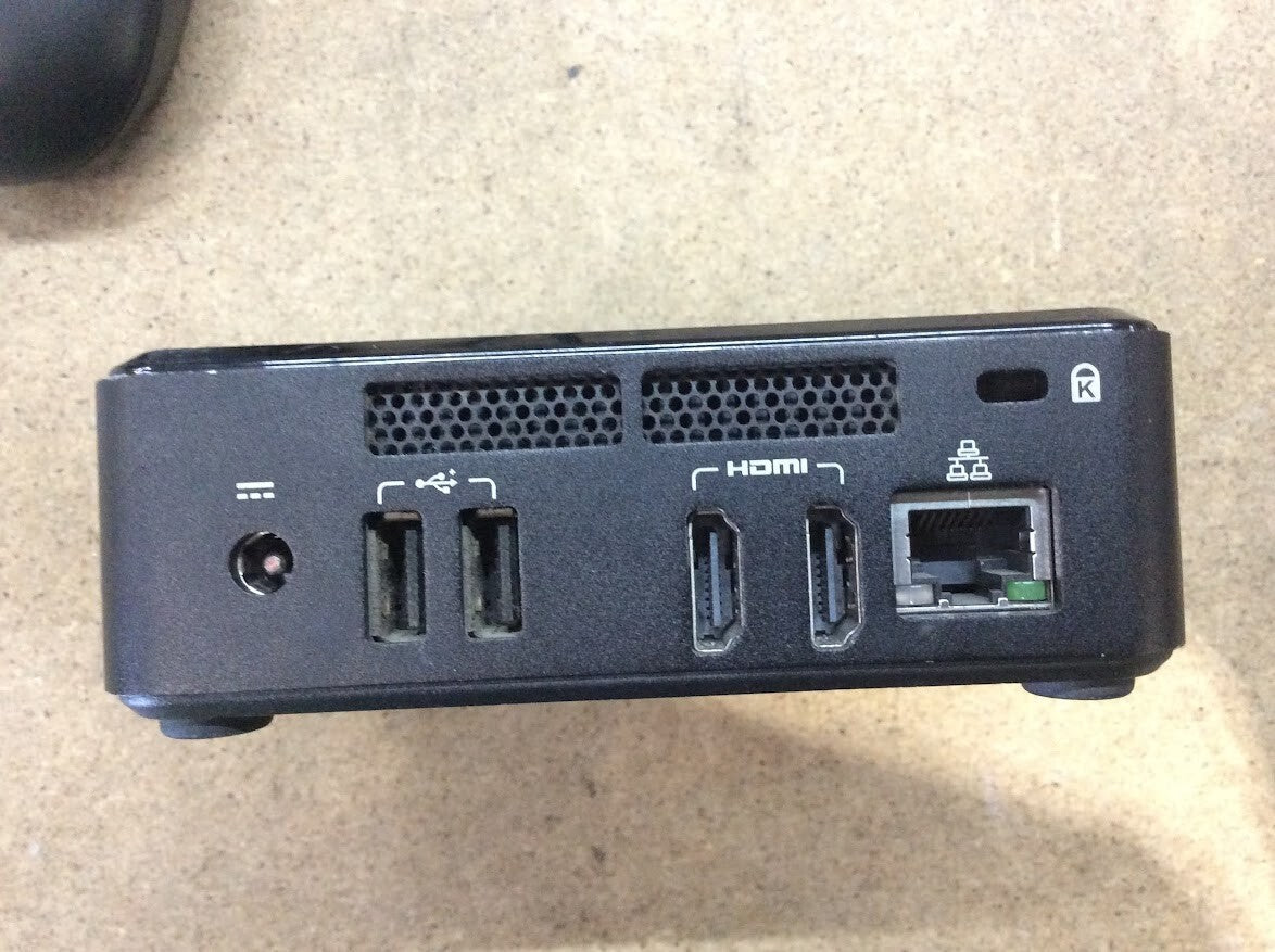 Intel DC3217IYE Mini-PC  i3-3217U@1.80GHz 4GBRAM 128GBSSD HDMI Black Au Stock A-