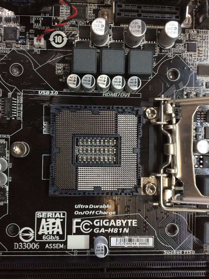 GIGABYTE GA-H81N Motherboard DDR3 mini ATX LGA 1150 VGA HDMI Intel H81 [AU]